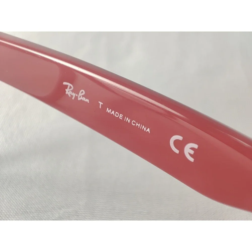 Ray-Ban RB1528‎ 3573 Black Red Junior Kids Eyeglass Frames 48mm NWT + Case